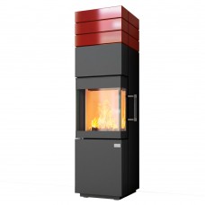 Печь HARK 140 ECOplus, bordeaux-rot, графит, черная рамка (Hark)